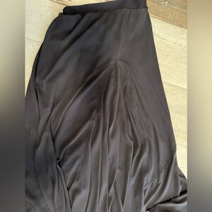 Black silk skirt! Gorgeous flowy maxi skirt.